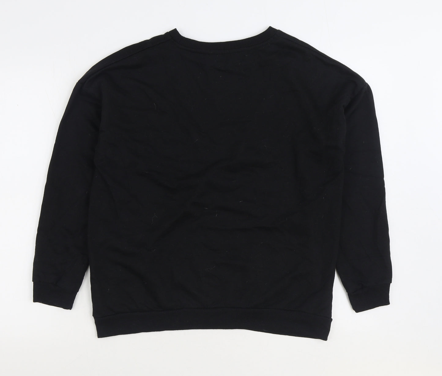 Pep&Co Womens Black Cotton Pullover Sweatshirt Size M Pullover - Paris
