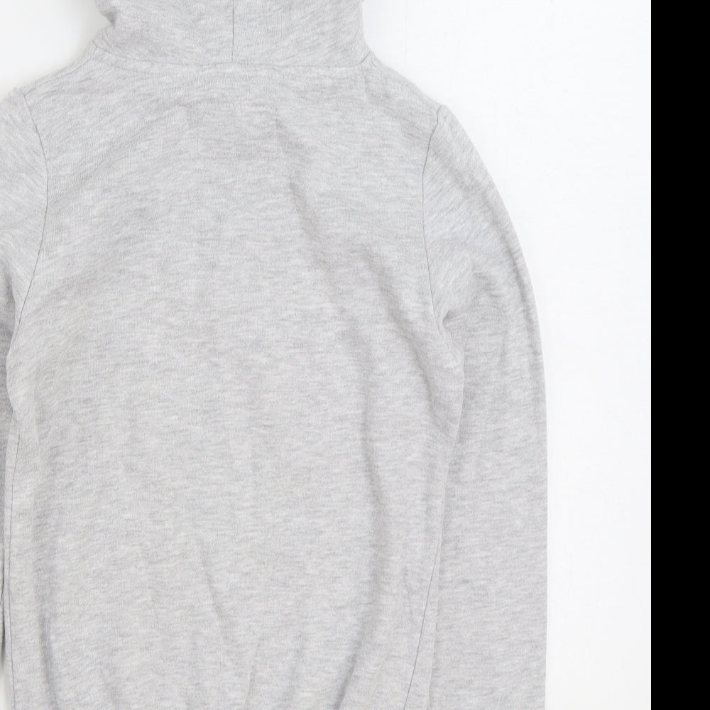 Atmosphere Womens Grey Cotton Full Zip Hoodie Size 6 Zip