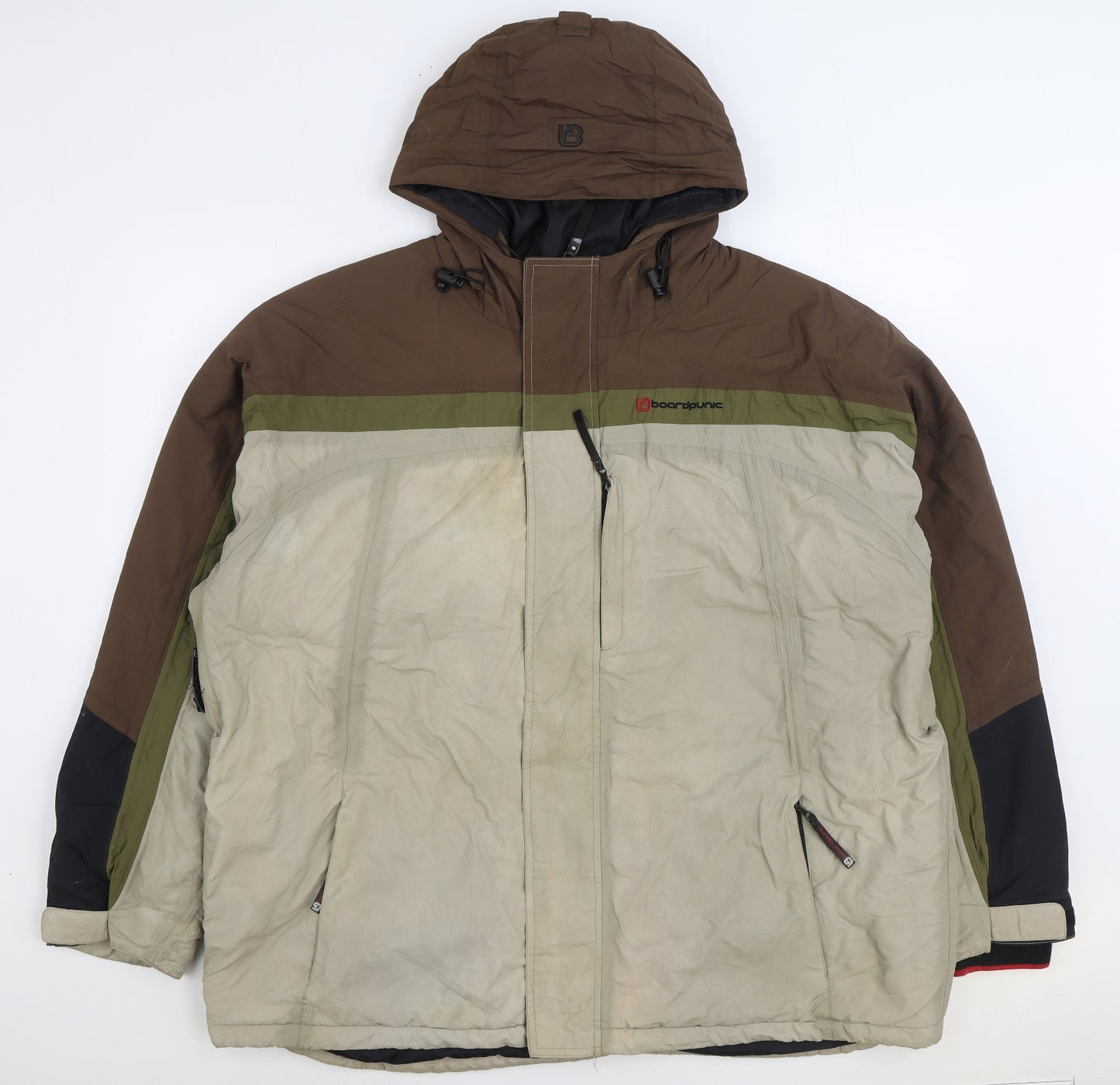 Boardpunk Womens Brown Ski Jacket Jacket Size XL Zip