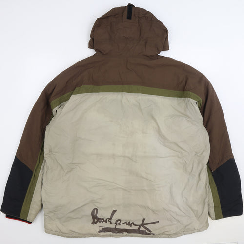 Boardpunk Womens Brown Ski Jacket Jacket Size XL Zip