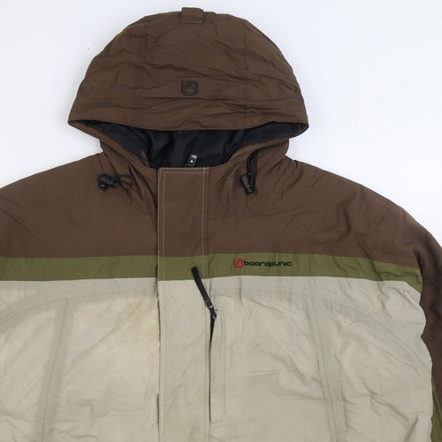 Boardpunk Womens Brown Ski Jacket Jacket Size XL Zip