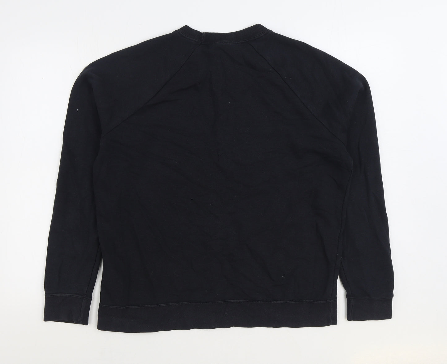 Nike Mens Black Cotton Pullover Sweatshirt Size L