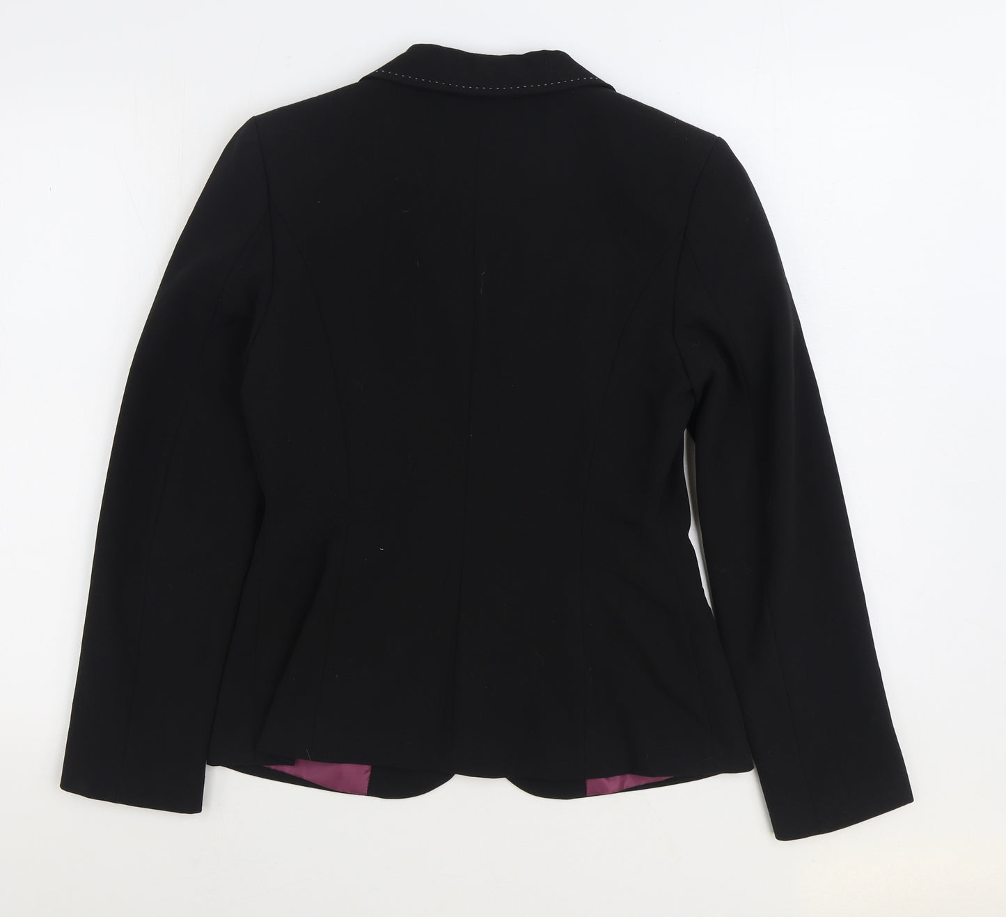 George Womens Black Jacket Blazer Size 10 Button