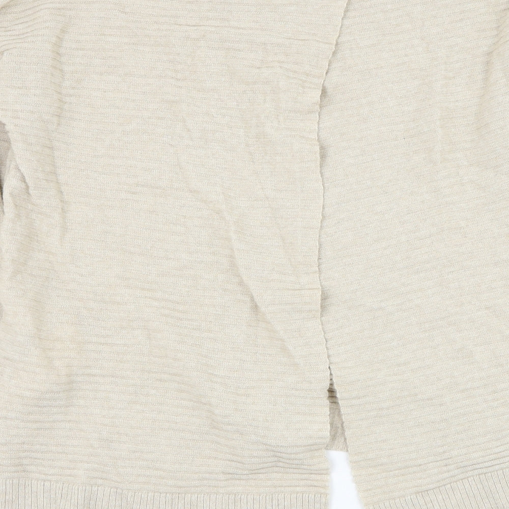 Marcella Womens Beige Round Neck Polyamide Pullover Jumper Size S