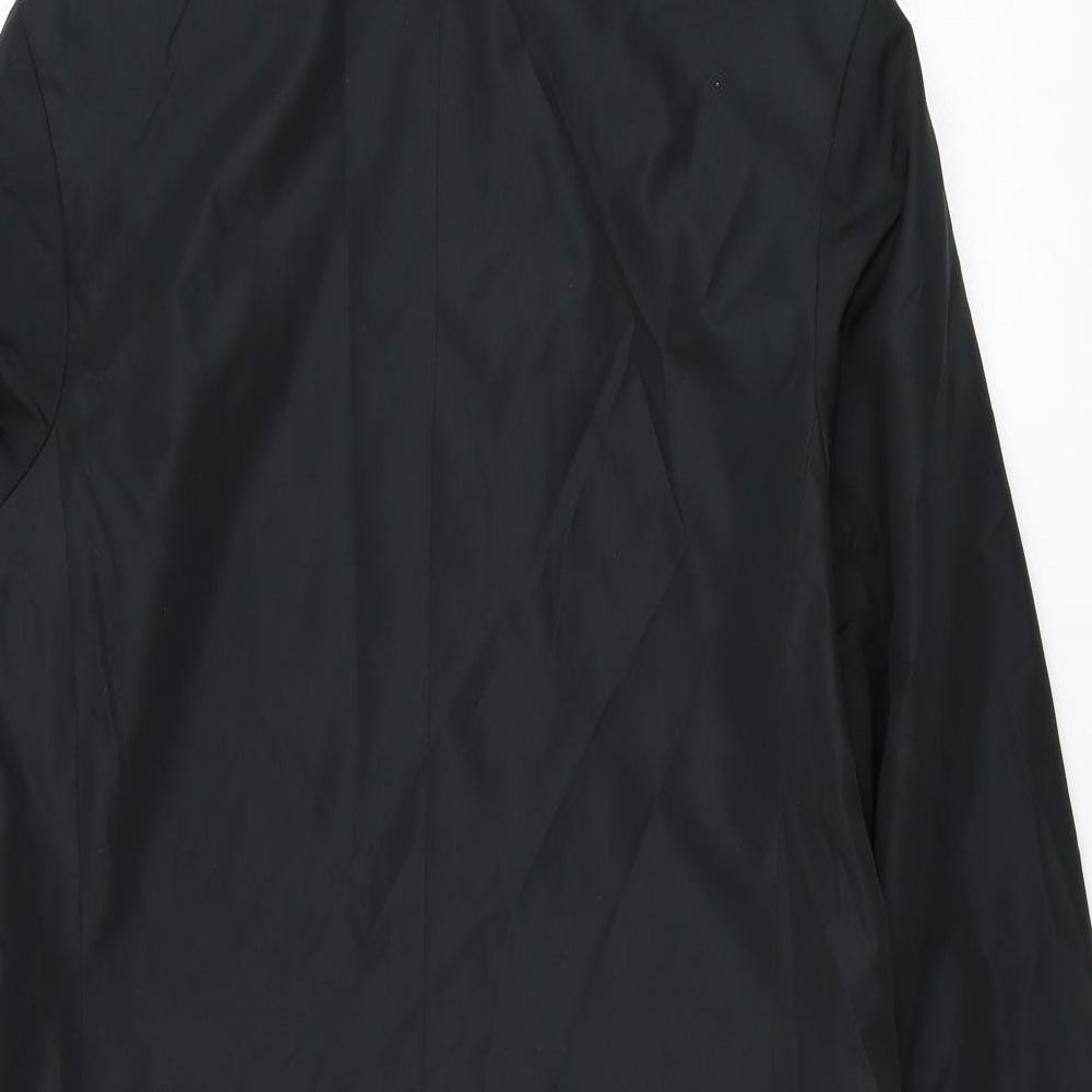 BHS Womens Black Parka Coat Size 10 Zip