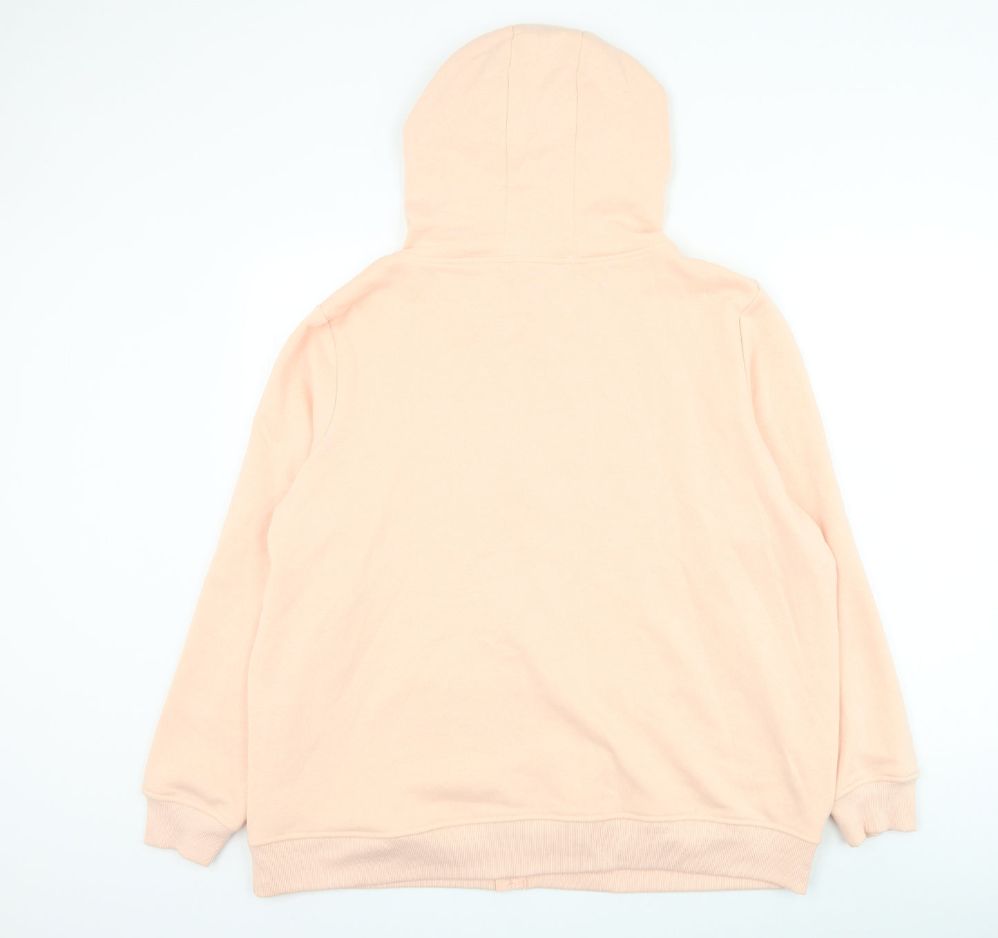 Primark Womens Pink Cotton Full Zip Hoodie Size 22 Zip