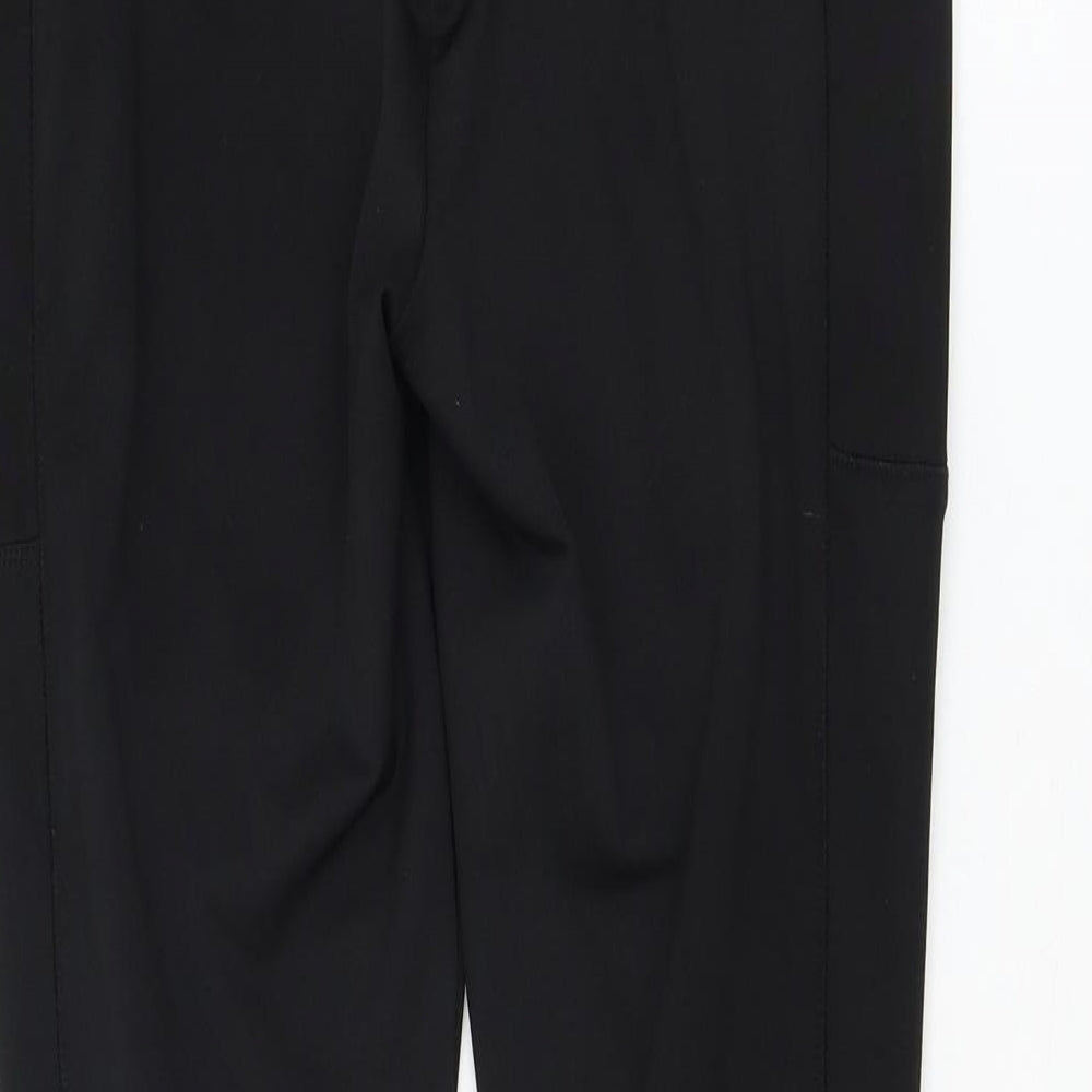 Shosho Womens Black Polyester Compression Leggings Size L L27 in Regular Pullover