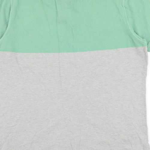 Crew Clothing Mens Grey Cotton Polo Size L Collared Button