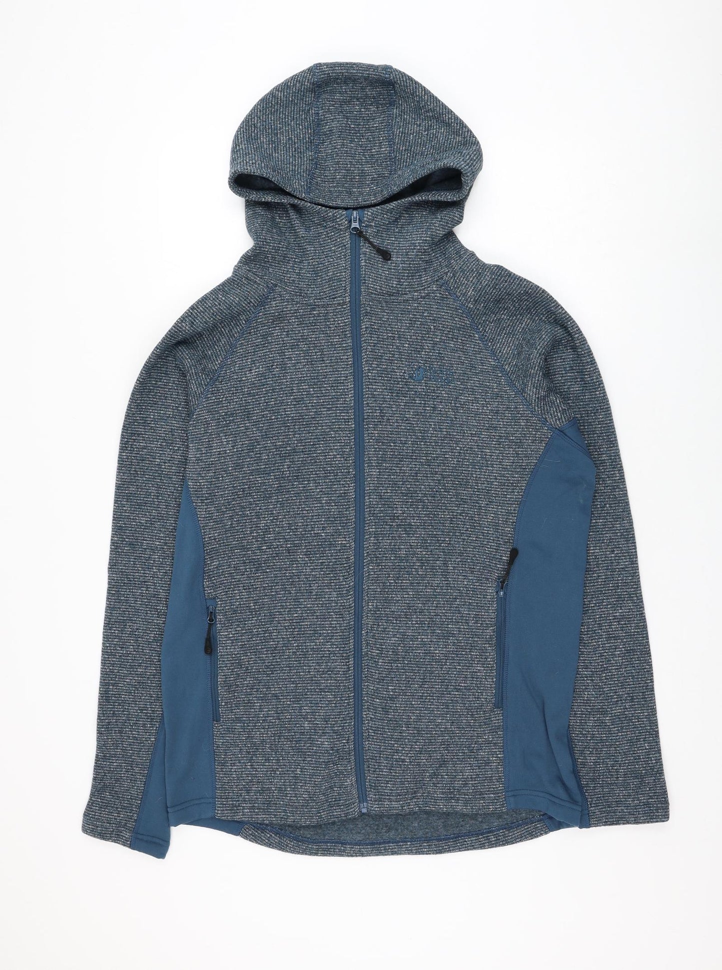 North Ridge Mens Blue Polyester Full Zip Hoodie Size XL