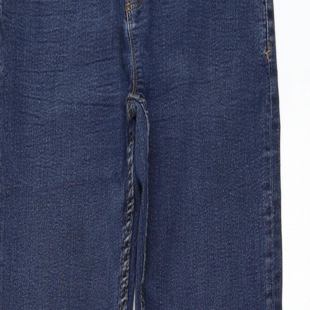 NEXT Boys Blue Cotton Skinny Jeans Size 12 Years Regular Zip