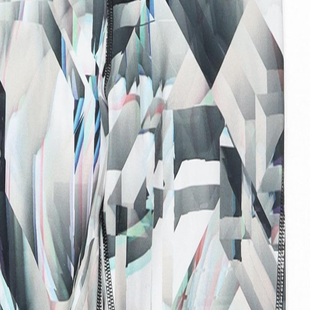 Nike Womens Multicoloured Geometric Polyester Compression Leggings Size S L27 in Regular