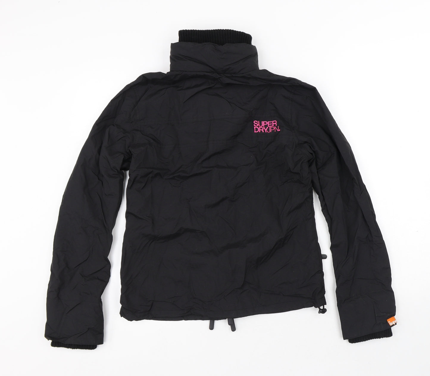Superdry Womens Black Windbreaker Coat Size M Zip