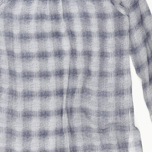 Live Unlimited Womens Multicoloured Plaid Polyester Basic Button-Up Size 20 V-Neck - Longline