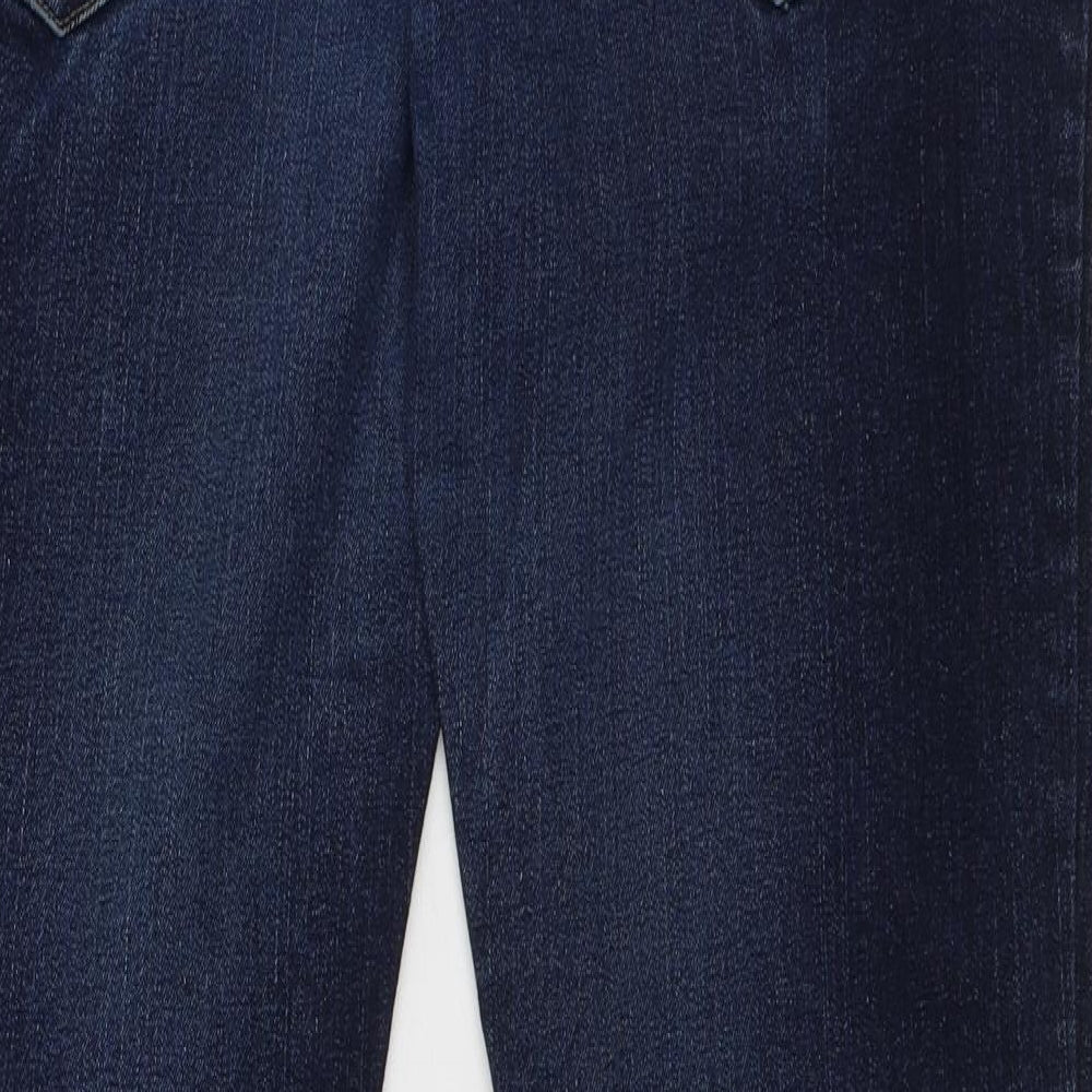 Denim Co Mens Blue Cotton Straight Jeans Size 34 in L32 in Regular Button