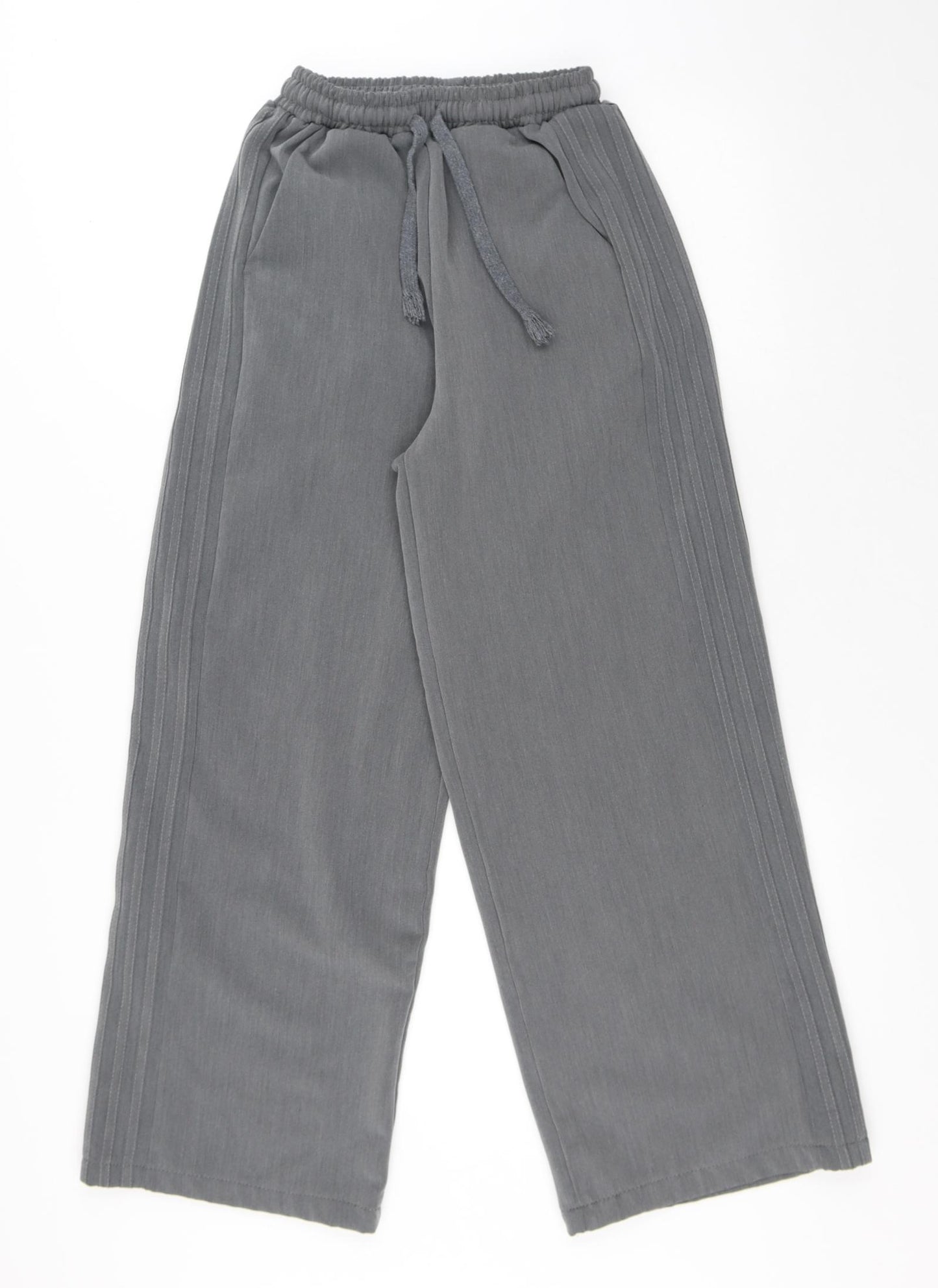 Baby Womens Grey Polyester Trousers Size M L26 in Regular