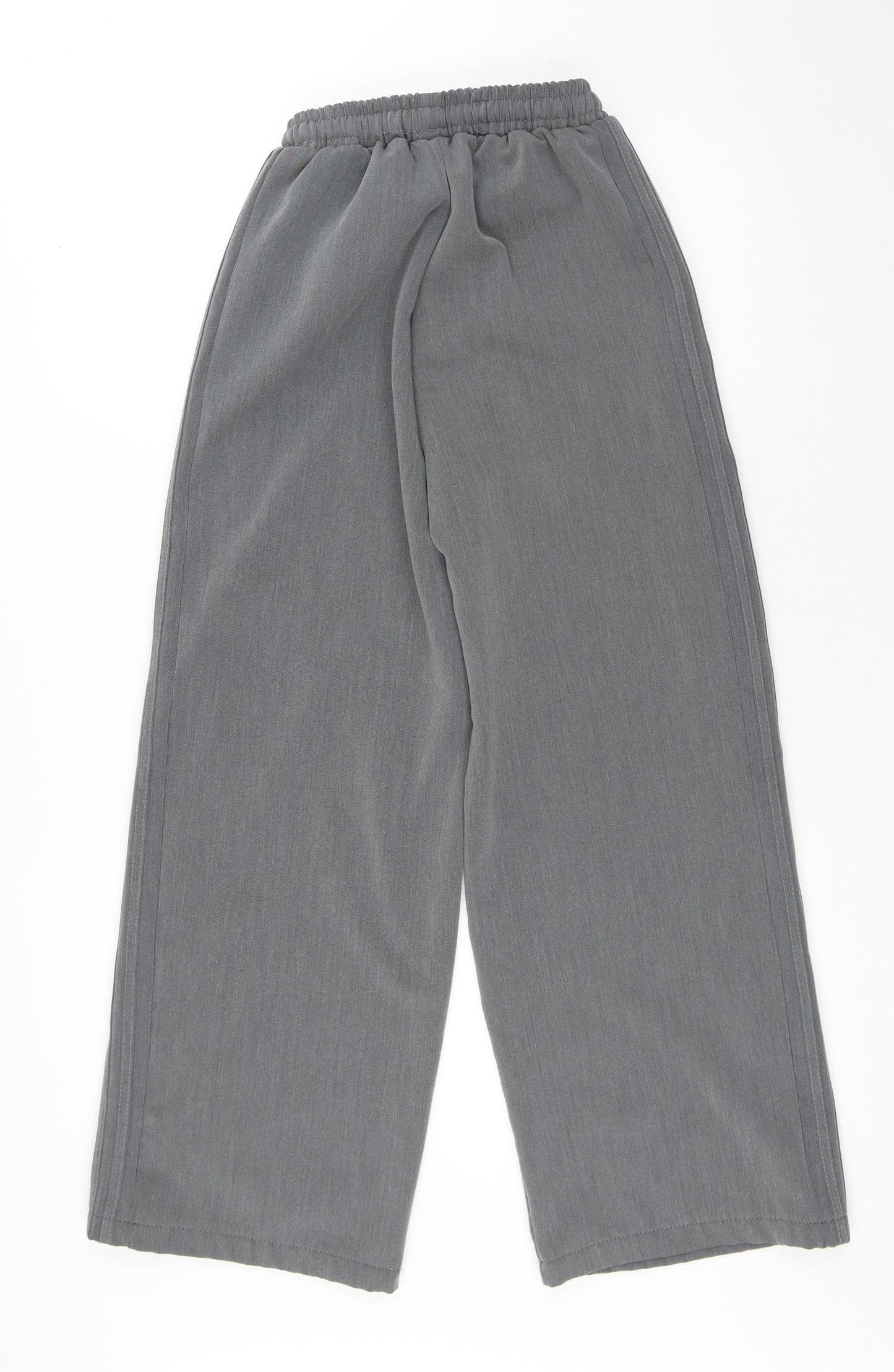 Baby Womens Grey Polyester Trousers Size M L26 in Regular