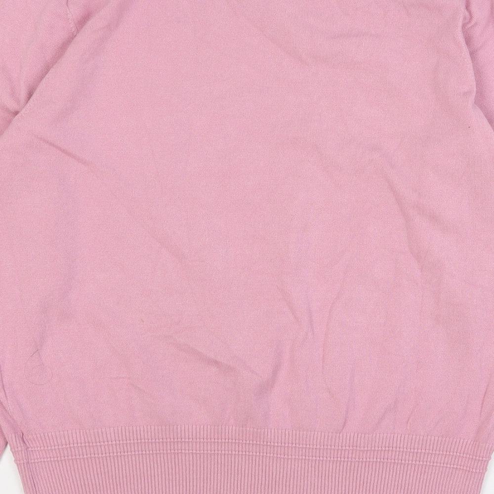 Principles Womens Pink Round Neck Viscose Pullover Jumper Size 18