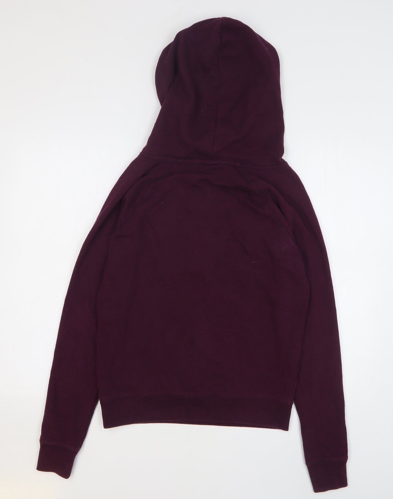 PINK Womens Purple Cotton Pullover Hoodie Size S Pullover