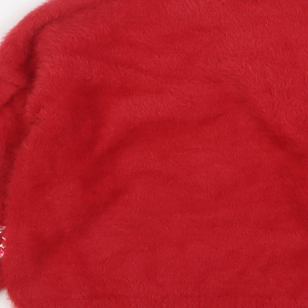 TU Girls Red Round Neck Polyamide Pullover Jumper Size 3 Years Pullover - Love Hearts