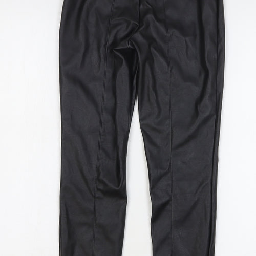 ASOS Womens Black Polyester Skinny Jeans Size 6 L29 in Regular Zip - Faux Leather