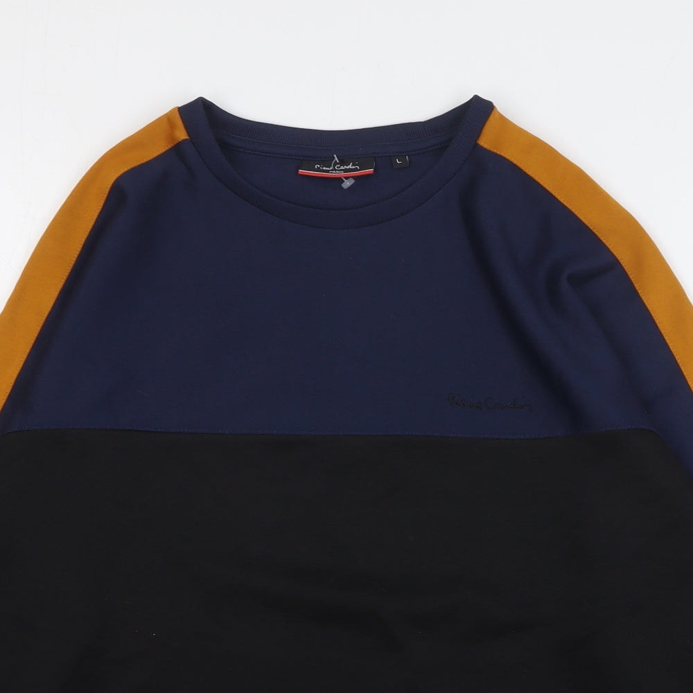 Pierre Cardin Mens Multicoloured Polyester Pullover Sweatshirt Size L