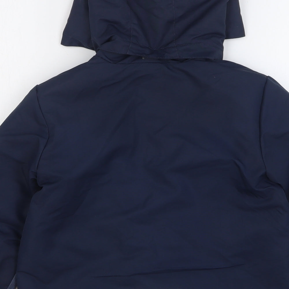 H&M Boys Blue Rain Coat Coat Size 4-5 Years Zip