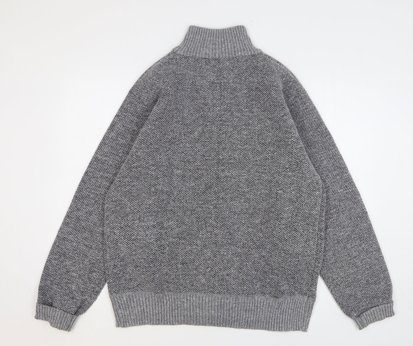 Tom Hagan Womens Grey Polyester Full Zip Sweatshirt Size L Zip