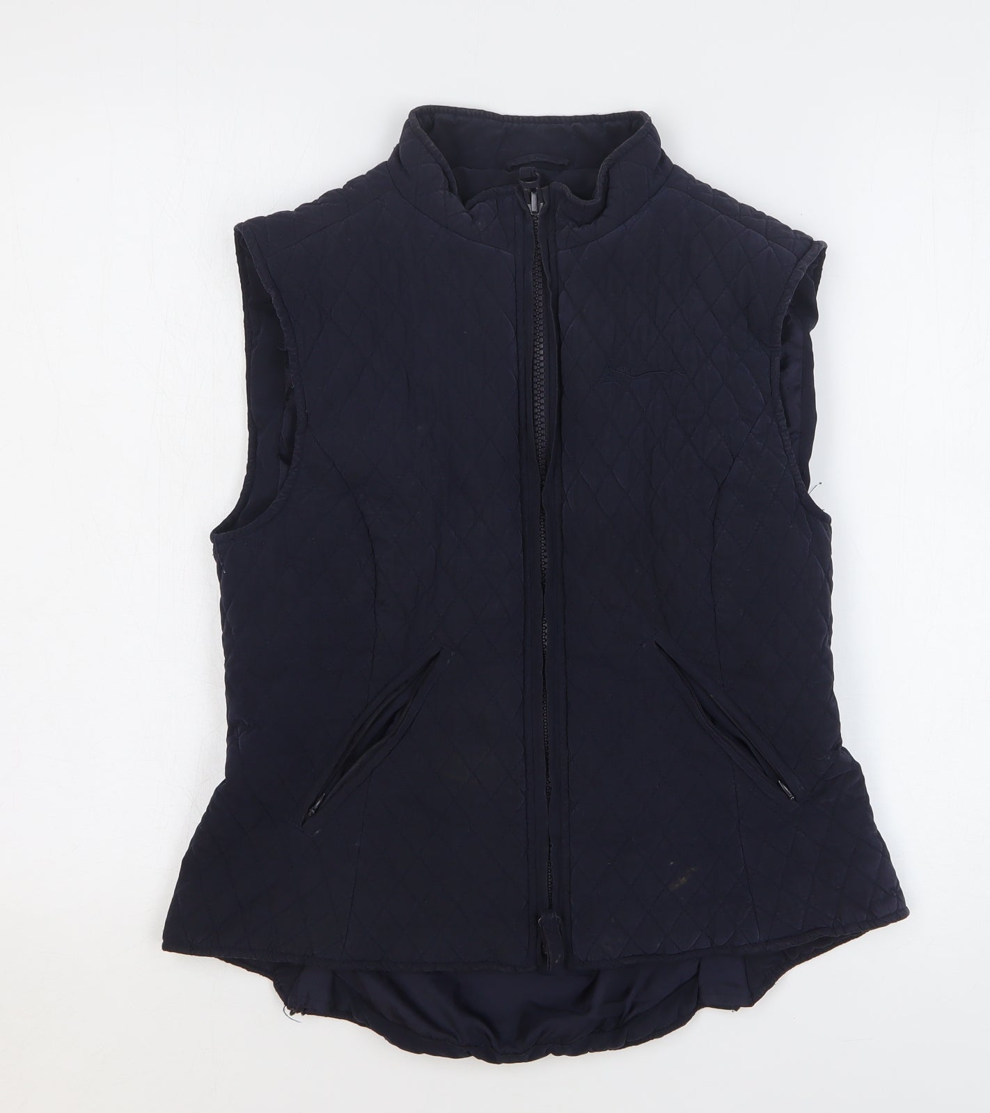 Shires Womens Blue Gilet Jacket Size M Zip