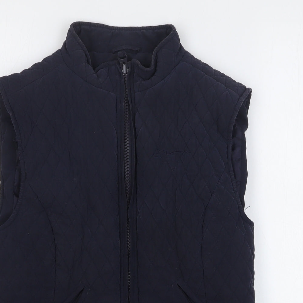 Shires Womens Blue Gilet Jacket Size M Zip