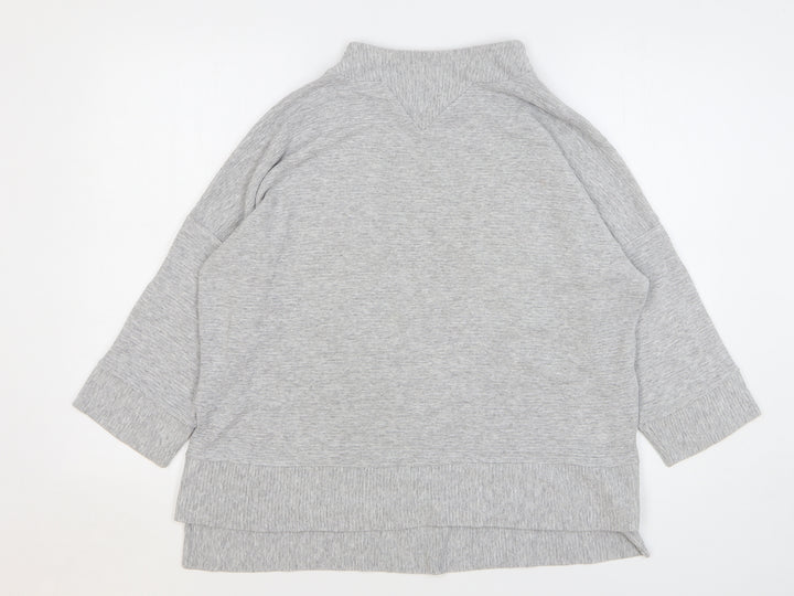 French Connection Womens Grey Viscose Pullover Sweatshirt Size S Pullover