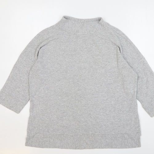 French Connection Womens Grey Viscose Pullover Sweatshirt Size S Pullover