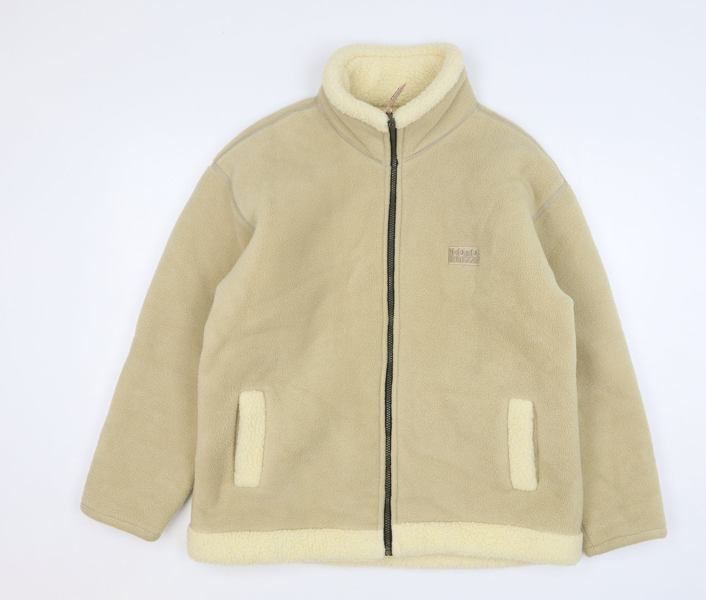 Coto Trading Co Mens Beige Jacket Size M Zip