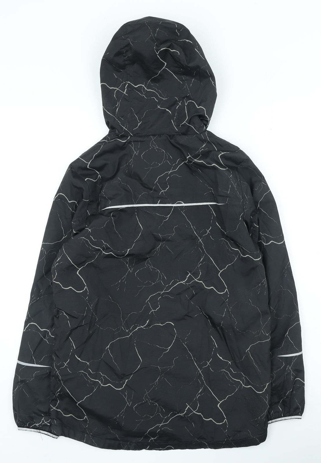 TU Boys Black Basic Coat Coat Size 13-14 Years Zip