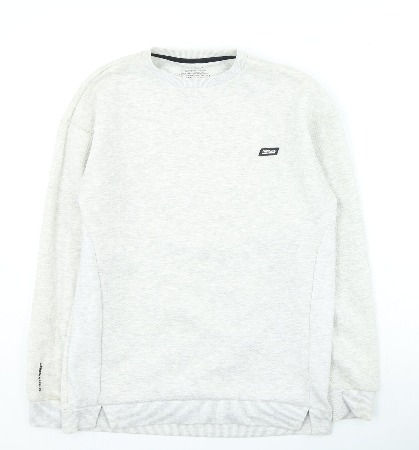 Primark Boys Grey Cotton Pullover Sweatshirt Size 14-15 Years Pullover