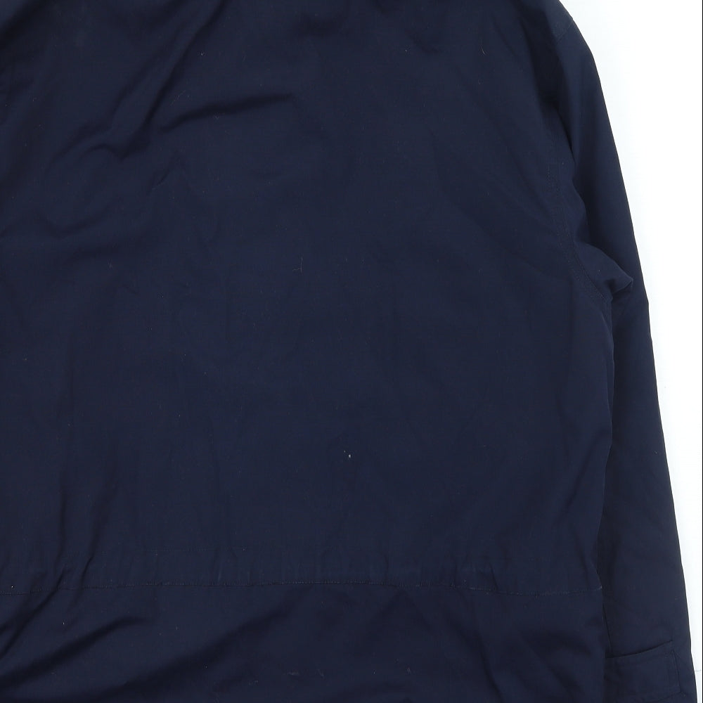 ANTARTEX Mens Blue Rain Coat Coat Size M Zip