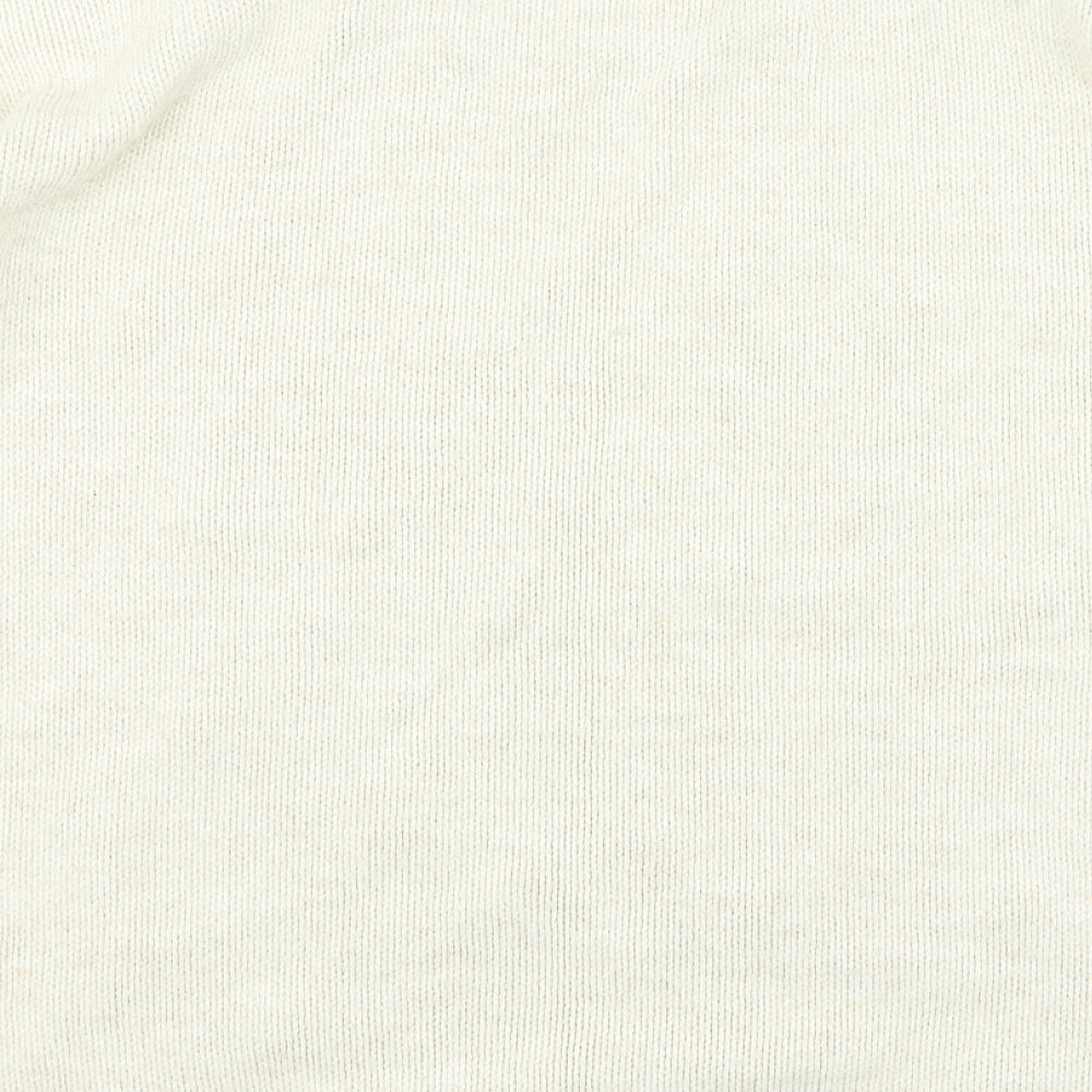 George Womens Beige Round Neck Acrylic Pullover Jumper Size 20 - Pearls