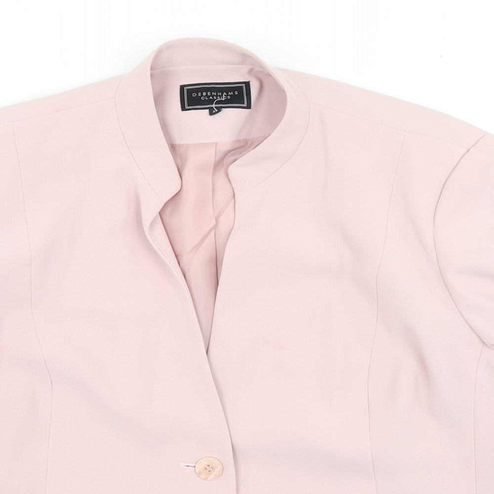 Debenhams Womens Pink Jacket Size 20 Button