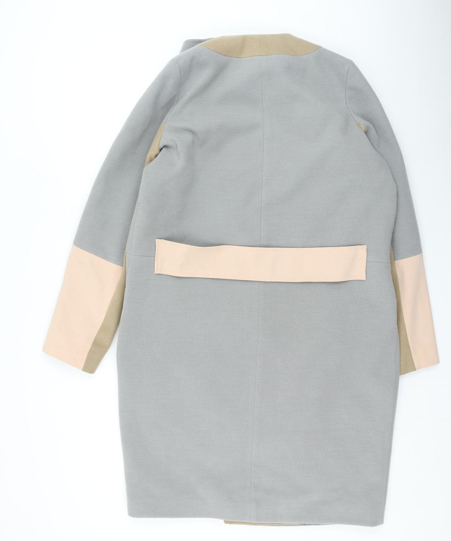 Very Womens Grey Overcoat Coat Size 12 Snap