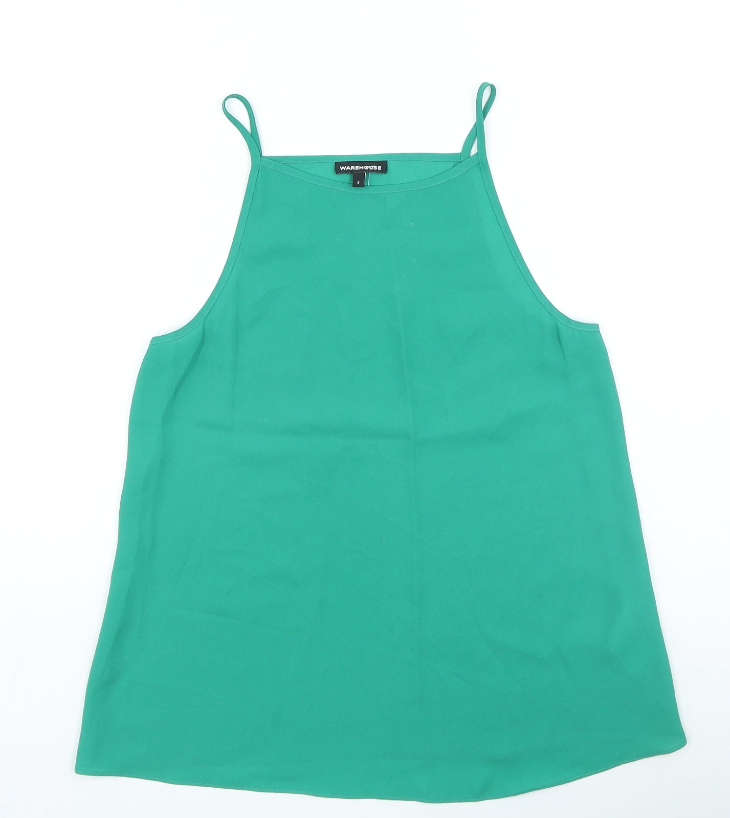 Warehouse Womens Green Polyester Camisole Tank Size S Halter