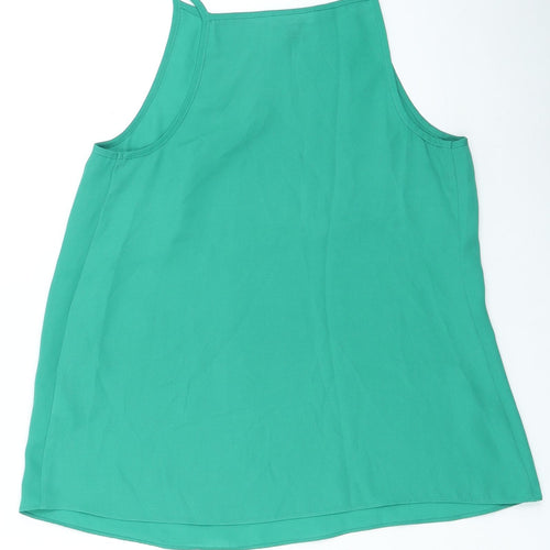 Warehouse Womens Green Polyester Camisole Tank Size S Halter