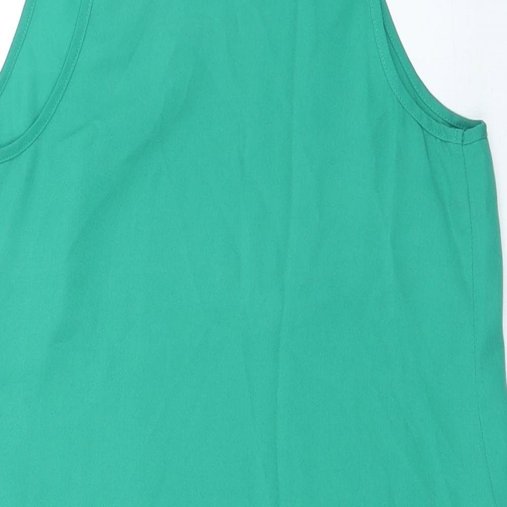 Warehouse Womens Green Polyester Camisole Tank Size S Halter