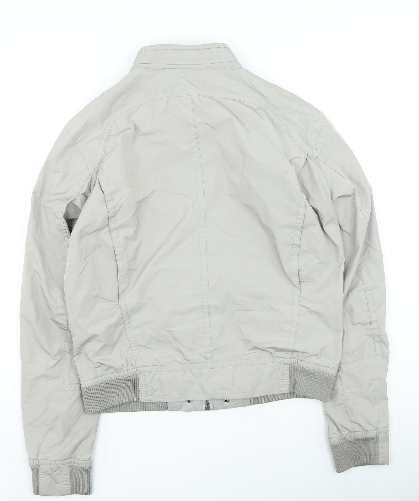 Zara Mens Grey Bomber Jacket Jacket Size M Zip