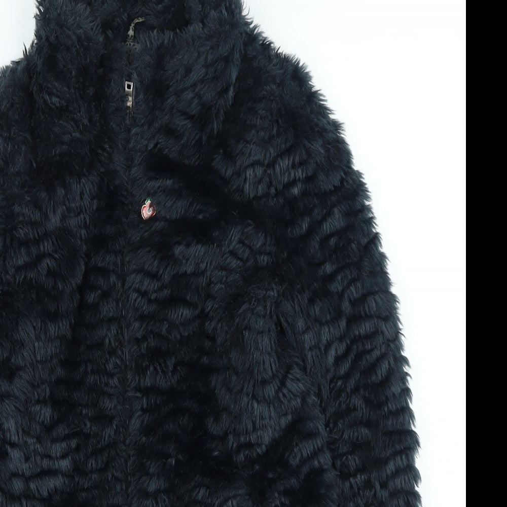 NEXT Womens Blue Overcoat Coatigan Size 12 Zip