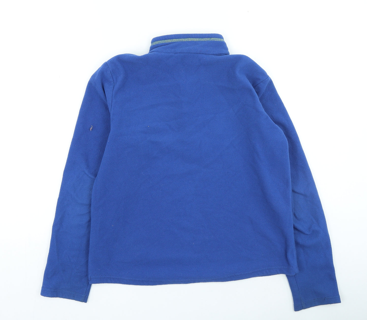 DECATHLON Boys Blue High Neck Polyester Pullover Jumper Size 12-13 Years Zip