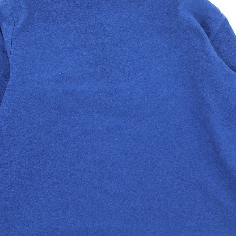 DECATHLON Boys Blue High Neck Polyester Pullover Jumper Size 12-13 Years Zip