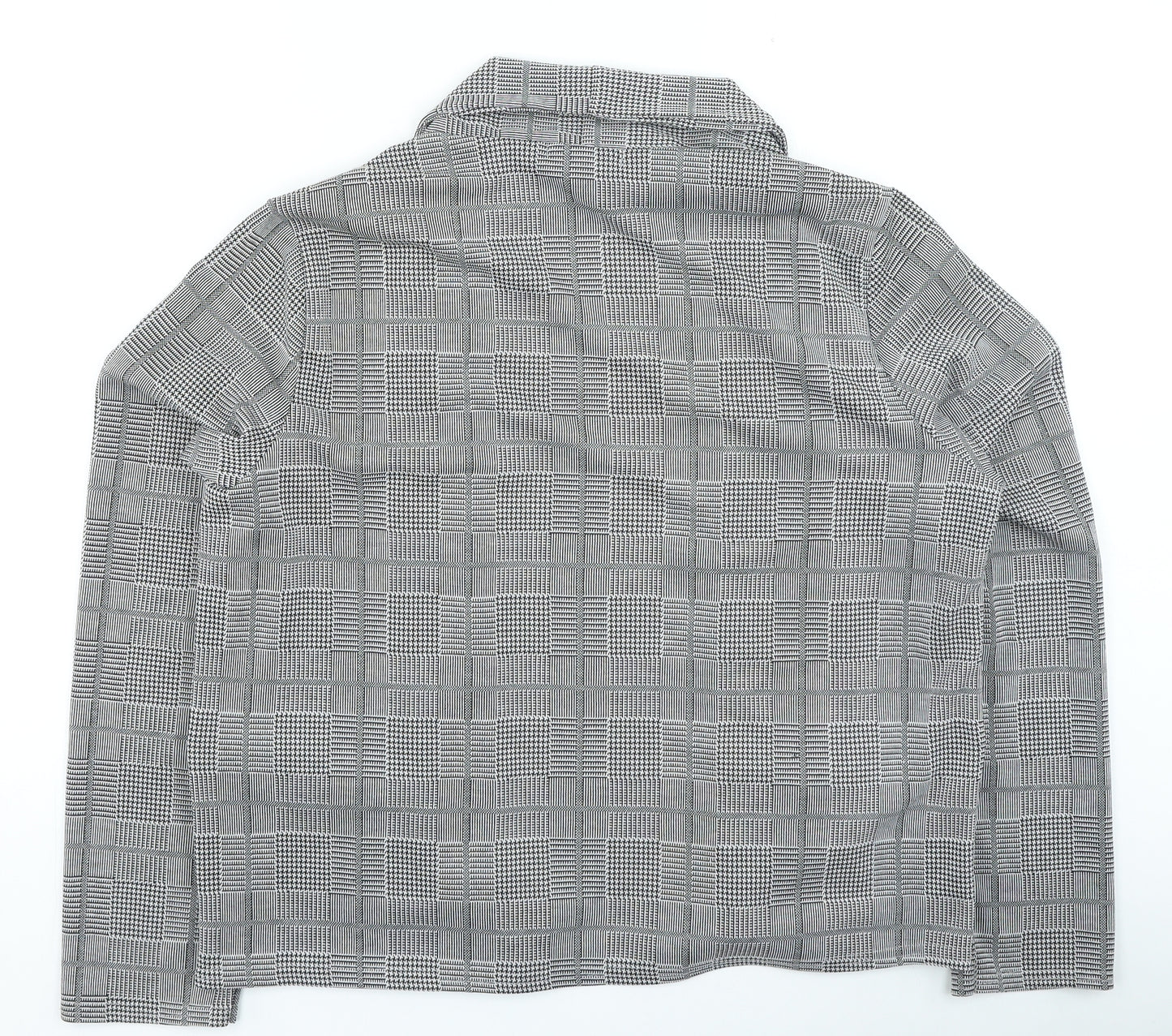 Select Womens Black Plaid Jacket Size 18