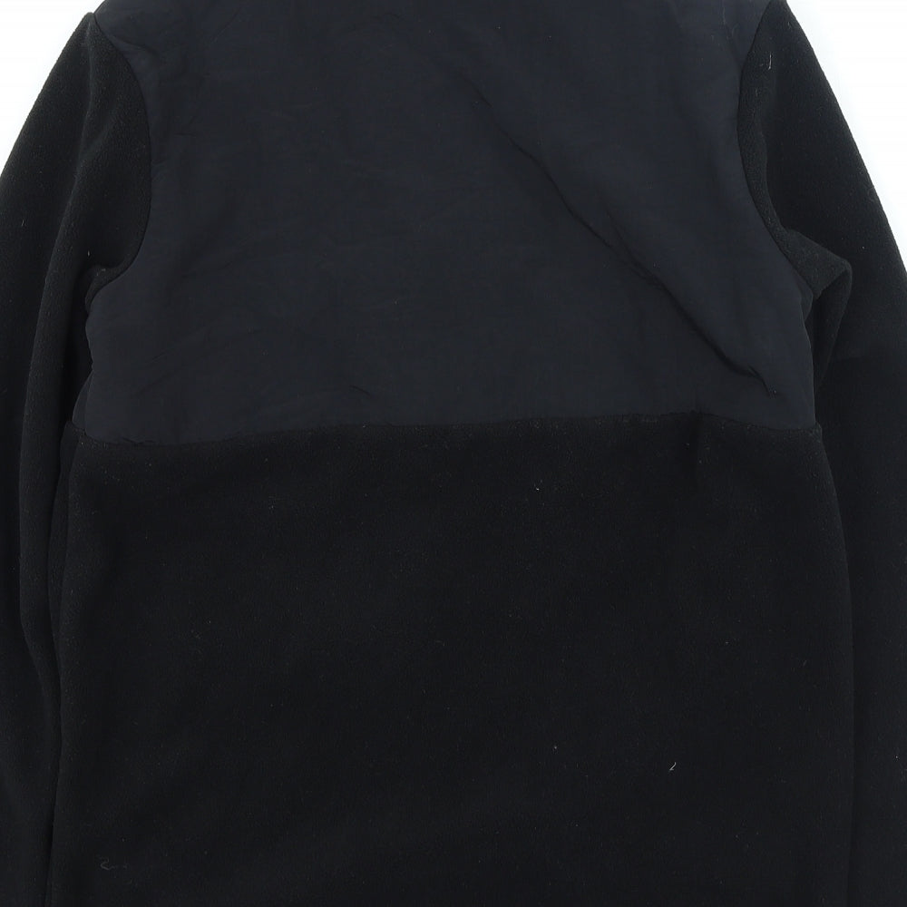 Primark Boys Black High Neck Polyester Full Zip Jumper Size 14-15 Years Zip