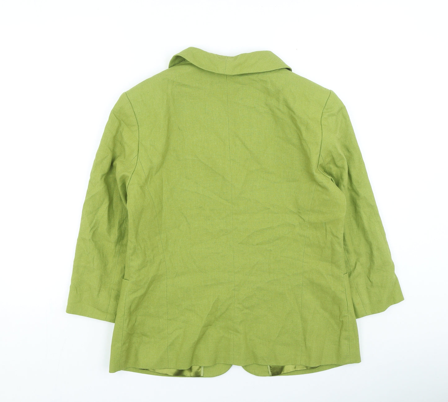 Preworn Womens Green Jacket Size 12 Button