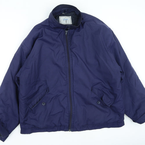 Casual Appeal Mens Blue Jacket Size L Zip