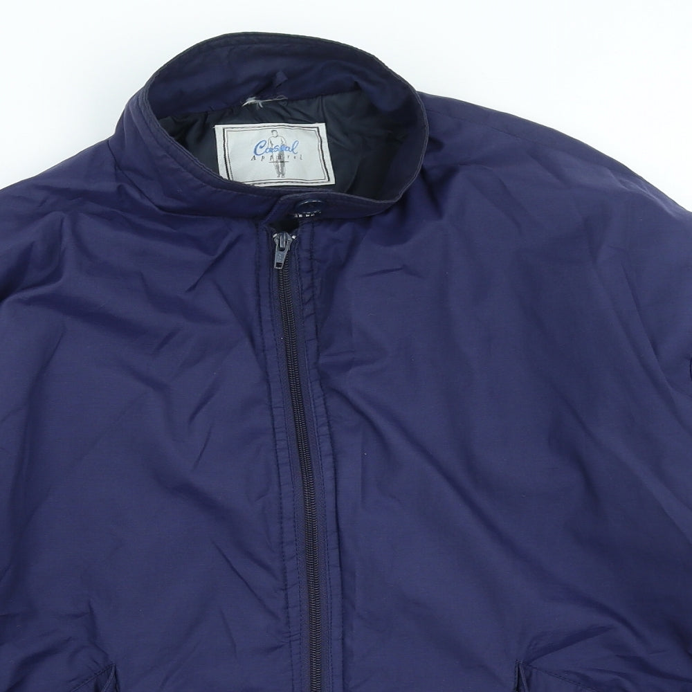 Casual Appeal Mens Blue Jacket Size L Zip